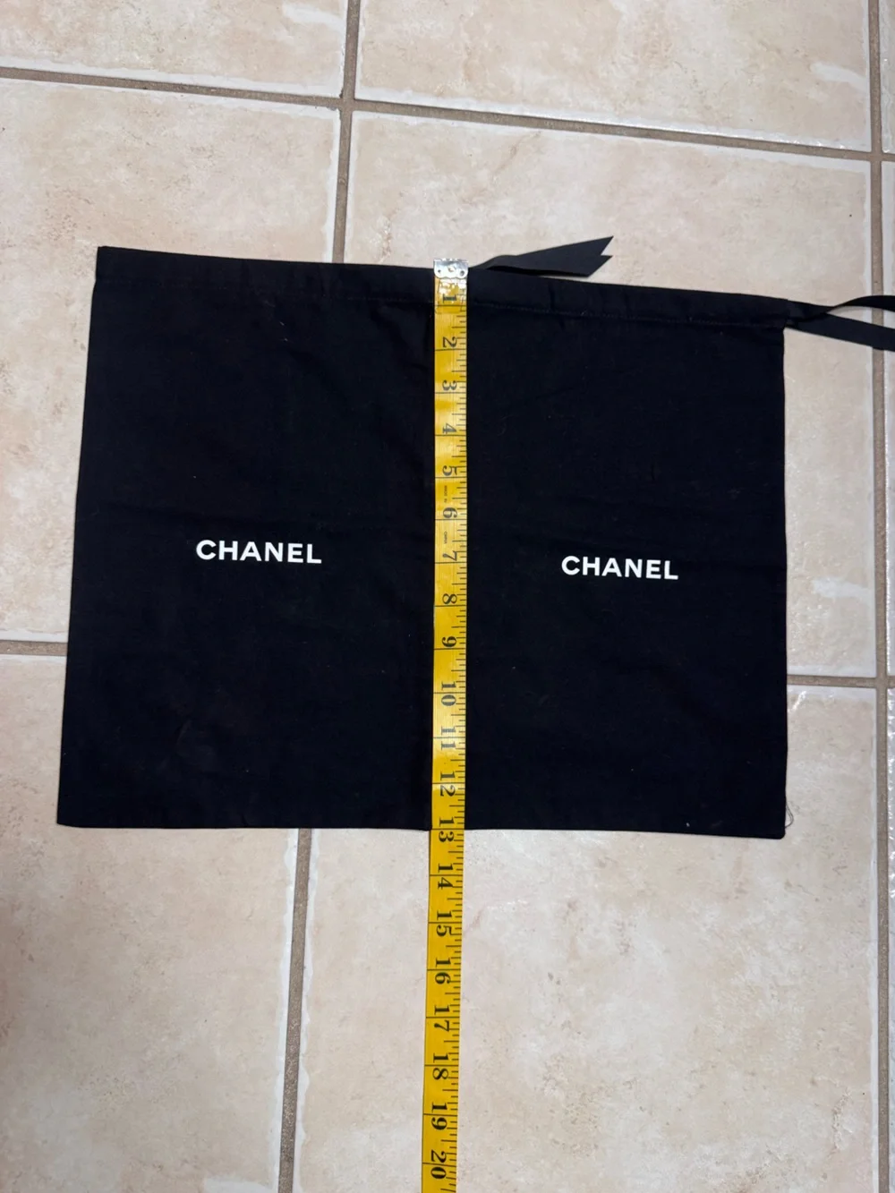 Chanel Black Drawstring Dust Bags